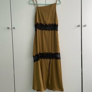 BRAND NEW ZARA ASYMMETRICAL SATIN DRESS